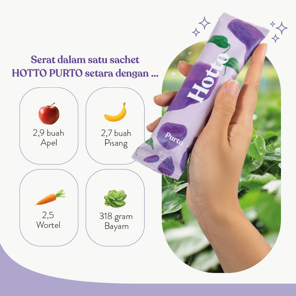 

HOTTO PURTO, MULTI GRAIN WITH PURPLE POTATO, 9 SACHET