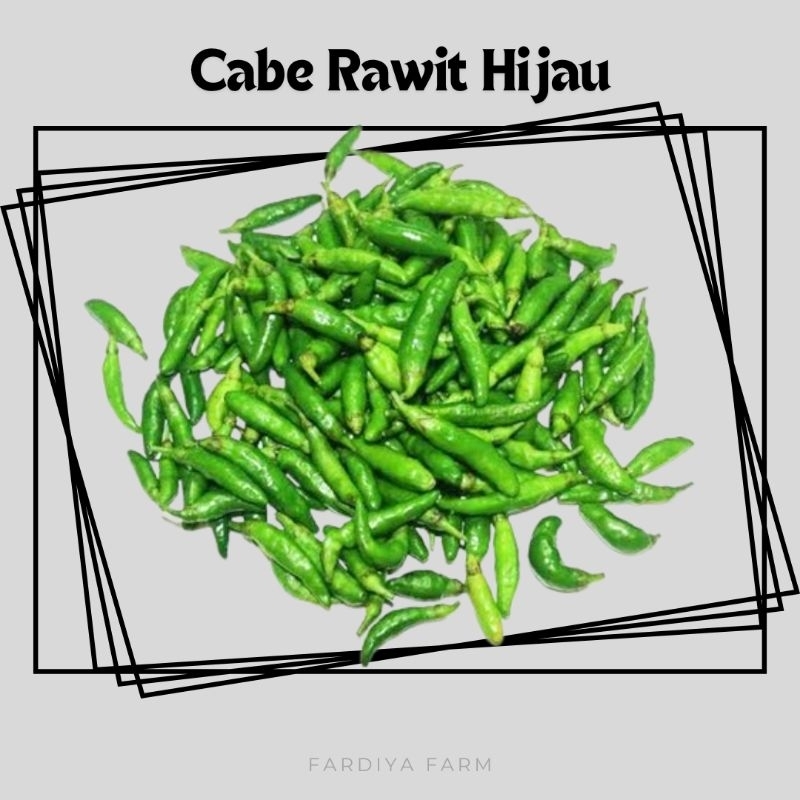 

cabe cabai rawit hijau ijo fresh 250gr rempah bumbu dapur masakan herbal tradisional