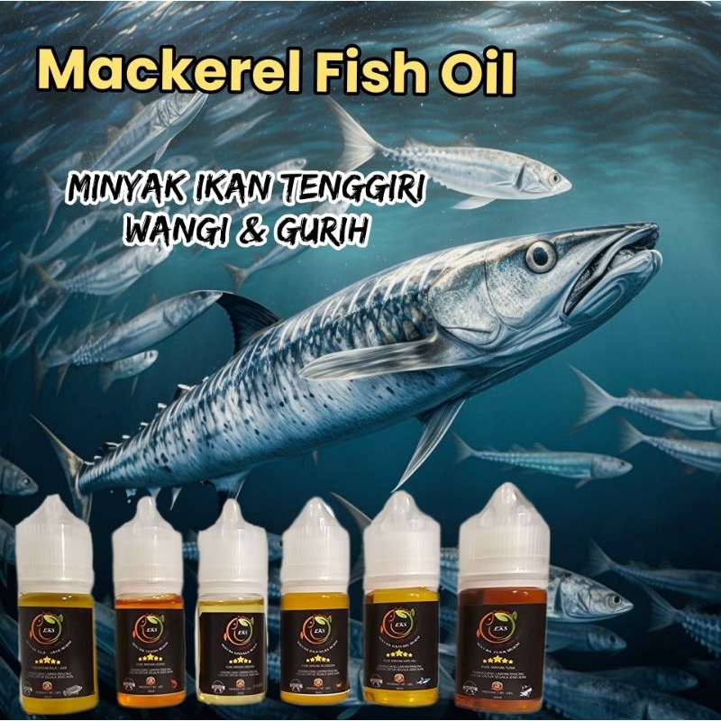 

Minyak Ikan Tenggiri/ Mackerel Oil / Essence Tenggiri