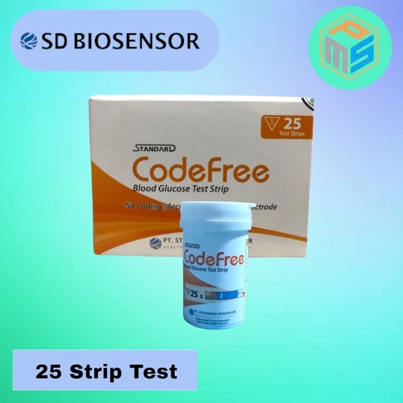 Strip CodeFree SD Biosensor  Code Free Biosensor Refill Gula Code Free  Isi Ulang Kode Free Gula Dar
