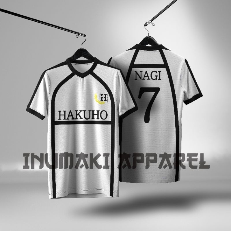 Jersey Anime Blue Lock - SMP Hakuho Bisa Custom Nama dan Nomor Punggung