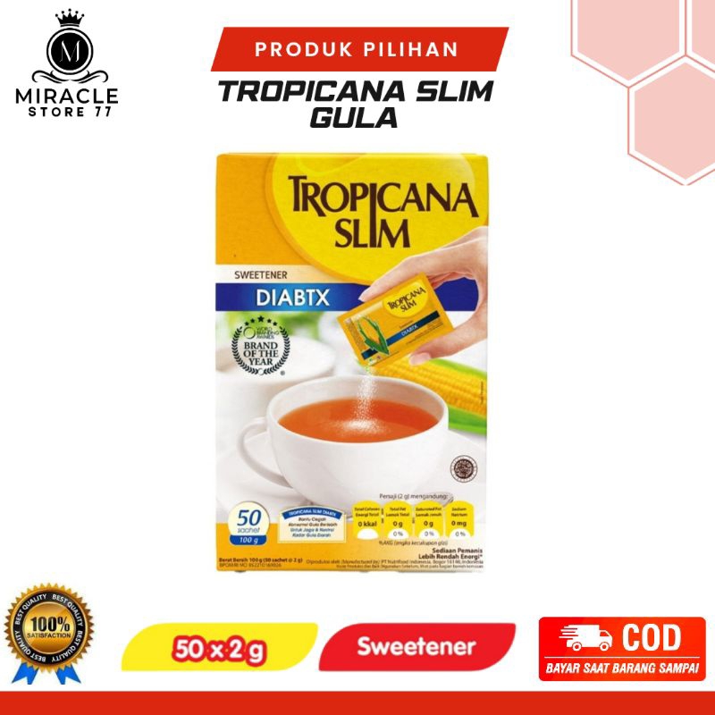 

Tropicana Slim Sweetener Diabtx 50 Sachet Pemanis Untuk Diabetesi