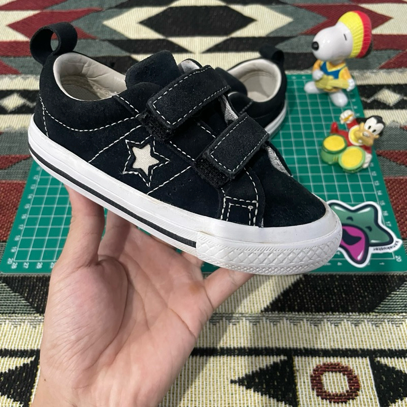 Sepatu Converse One Star Suede Velcro Preloved/Second Kids/Toddler/Anak Original