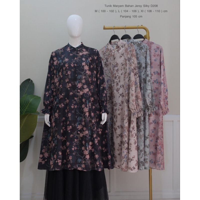 TUNIK JERSEY SILLKY PREMIUM BEST SELLER | TUNIK KEMEJA MODEL KEKINIAN | BAJU WANITA KEKINIAN | PAKAI