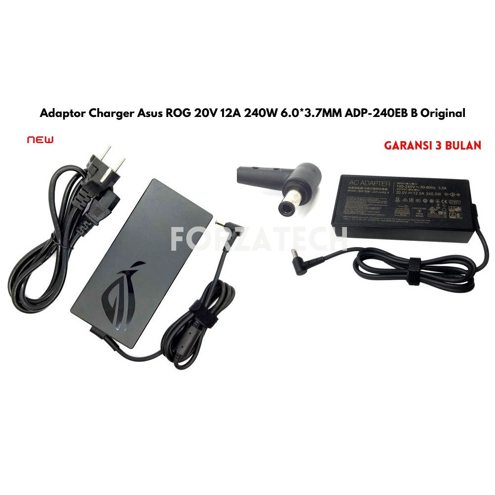 Ready Adaptor Charger Asus ROG 20V 12A 240W 6.0*3.7MM ADP-240EB/ Asus ROG Strix Scar 15 G533QS G533Q