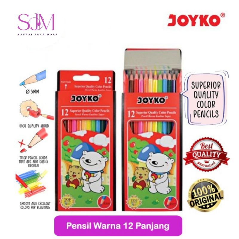 

Pensil Warna Joyko Untuk Mewarnai Isi 12 Panjang Murah Colour Pencil Menggambar