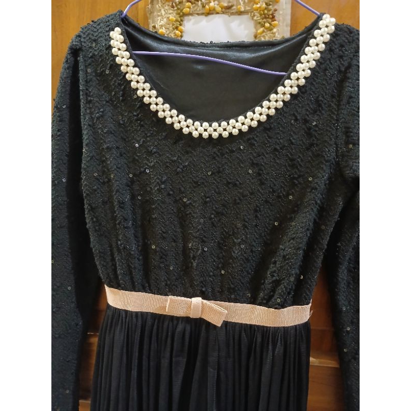 abaya dress pesta  dress hijab  gamis  baju hijab  gamis hitam  maxy dress   korean style  korean dr