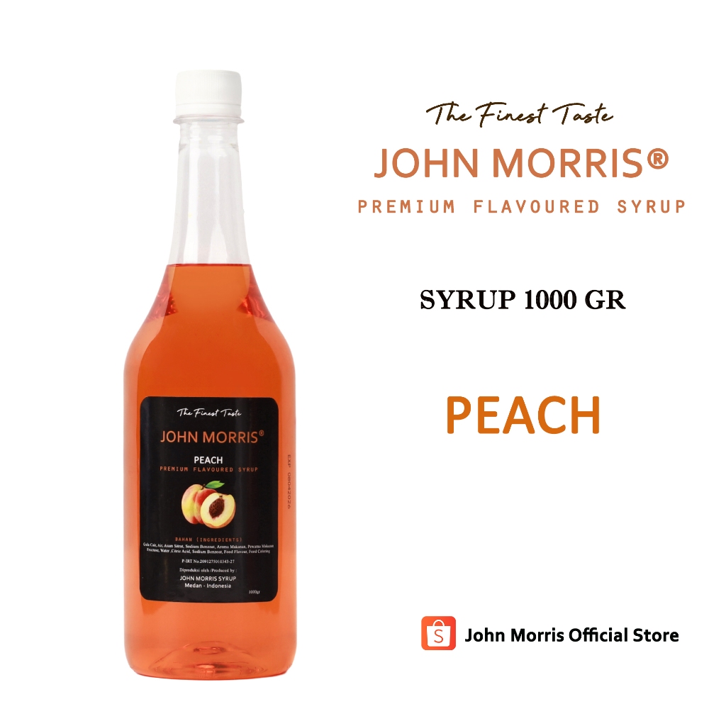 

JOHN MORRIS Peach Syrup 1000 gr