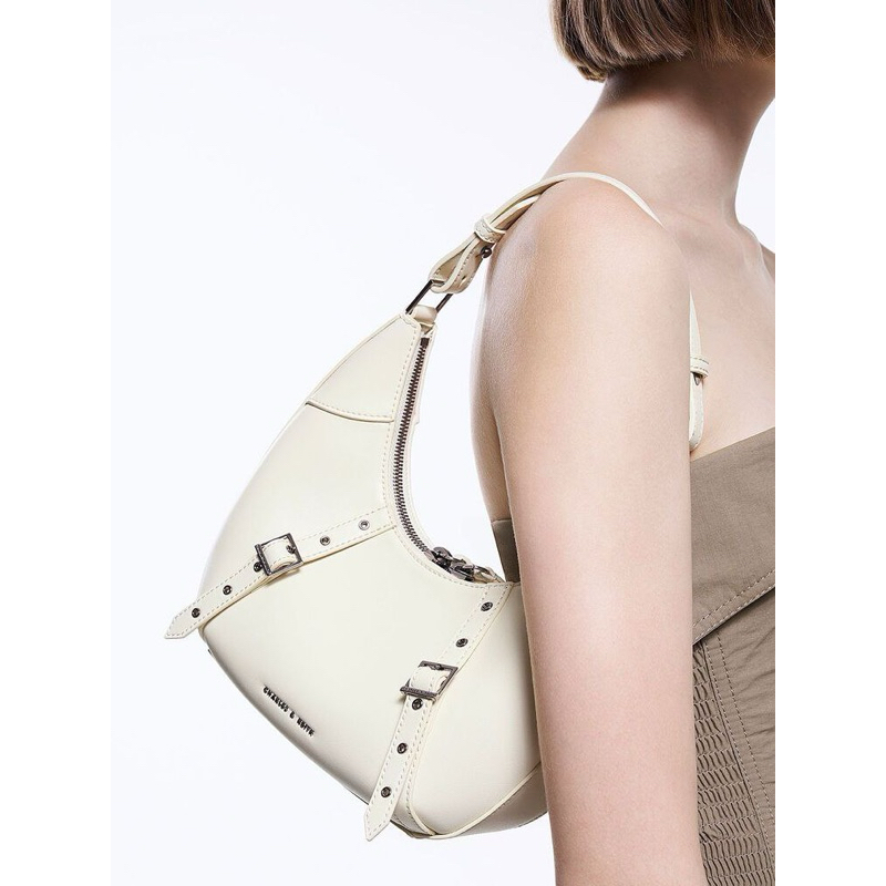 CK Grommet Crescent Hobo Bag