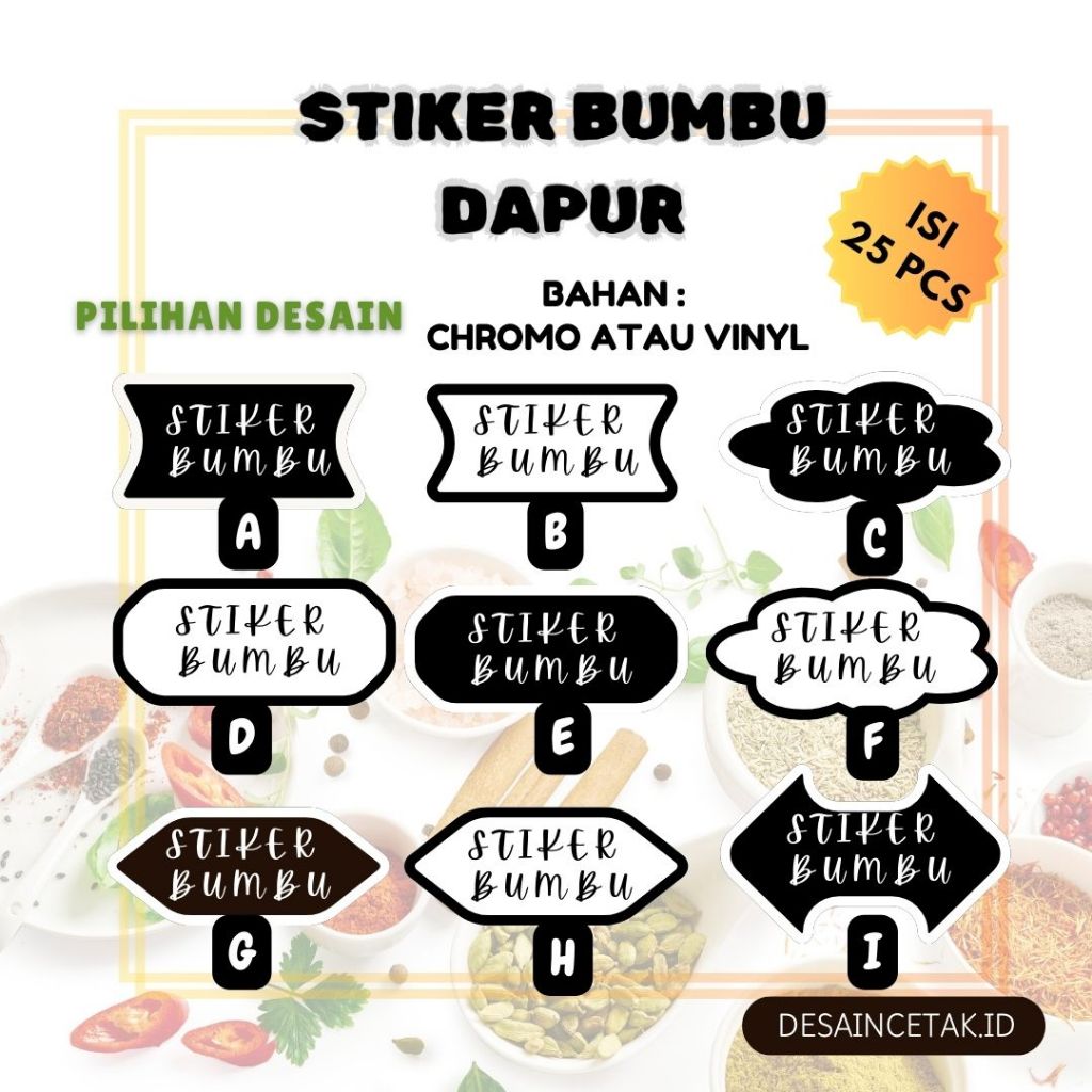 

CETAK STIKER VINYL TRANSPARAN ( ANTI AIR / WATERPROF) LABEL MAKANAN