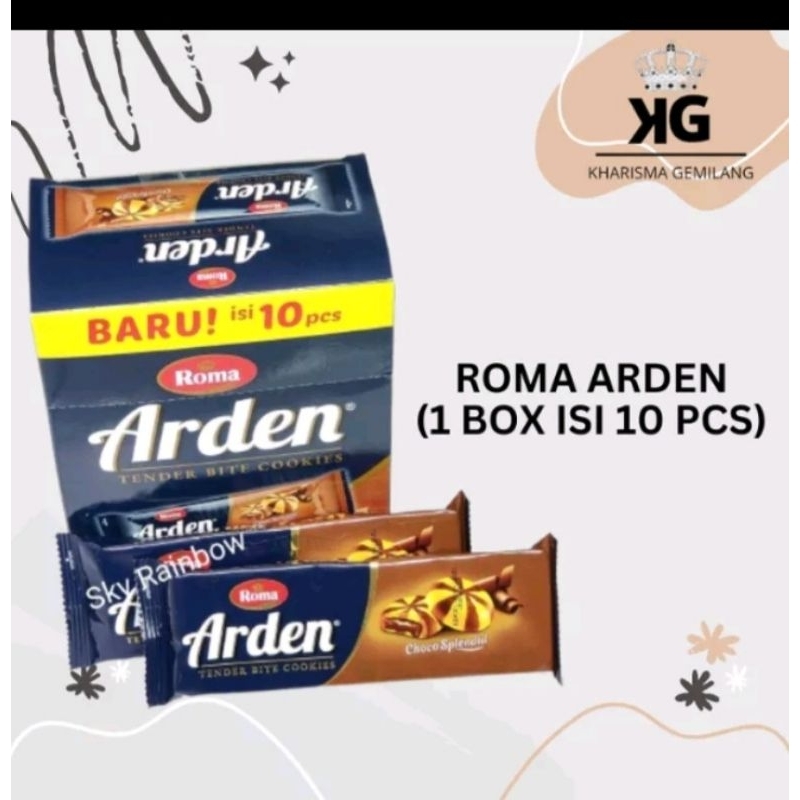 

Roma Arden 1 Box isi 10 pcs Biscuit cokelat Biscuit Cokelat Rasa manis Snack Murah