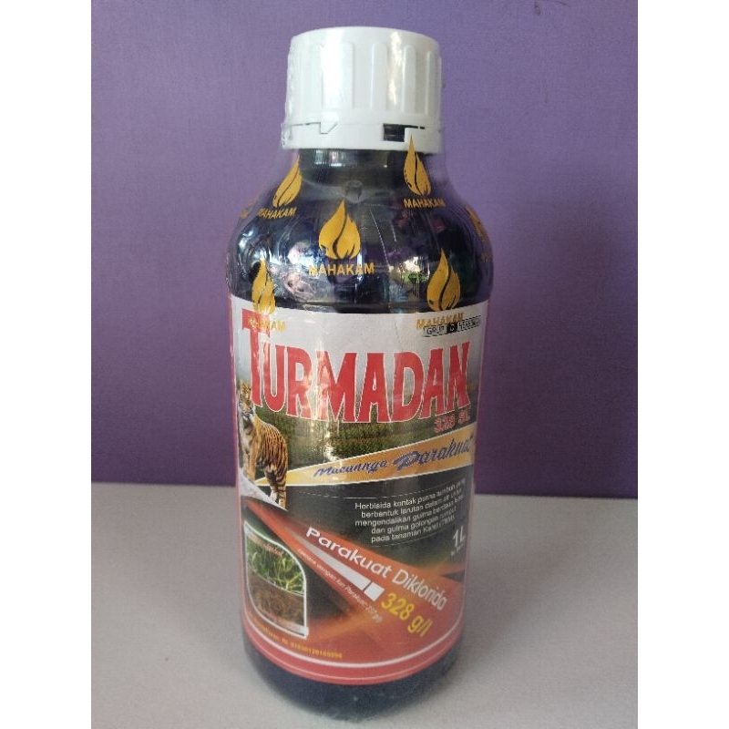 HERBISIDA RACUN RUMPUT TURMADAN 328 SL KEMASAN 1 LITER/ RACUN RUMPUT /RACUN KONTAK /RACUN PEMBASMI G
