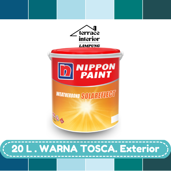Cat Tembok Exterior Solareflect Nippon Paint Warna Tosca 20 L