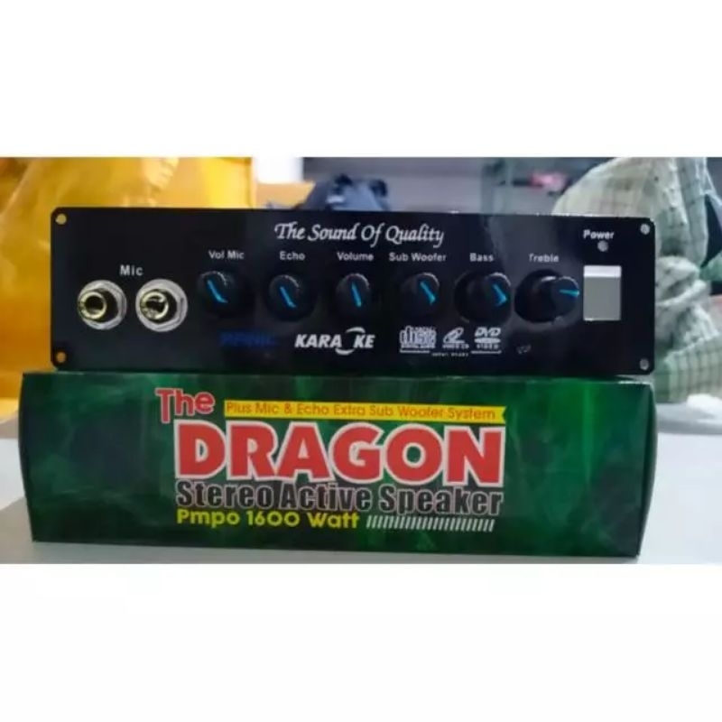 KIT POWER SPEAKER AKTIF stereo 1600 watt DRAGON