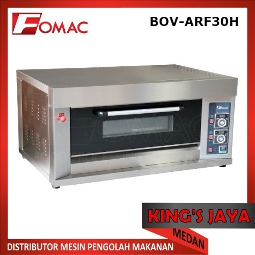 Oven Gas FOMAC BOV-ARF30H Pemanggang Roti 1 Deck 3 Tray Gas Baking Oven