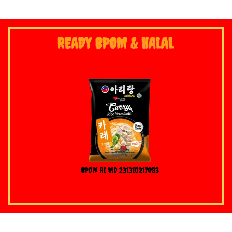 

BPOM RI ARIRANG RICE VERMICELLI KARI 73GR