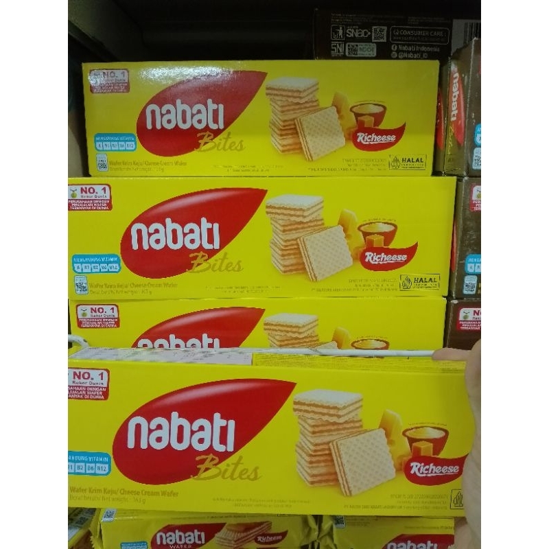 

Wafer nabati box 176gr coklat dan keju