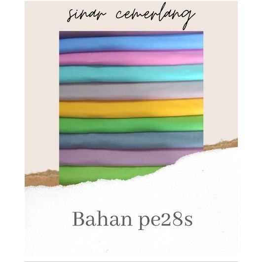 Kain Bahan kaos pe double (pe28s) warna sedang