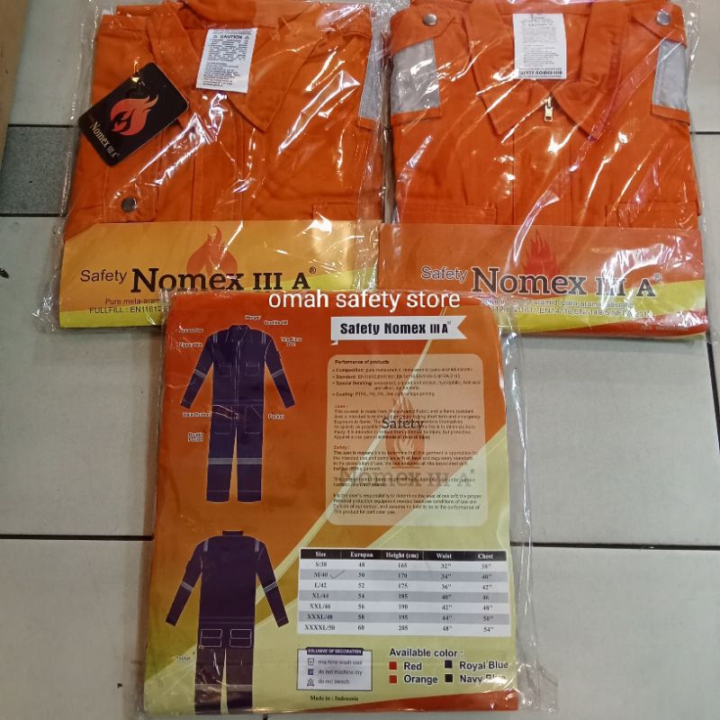 Setelan Baju Celana NOMEX IIIA Original / Baju Safety NOMEX IIIA Promo