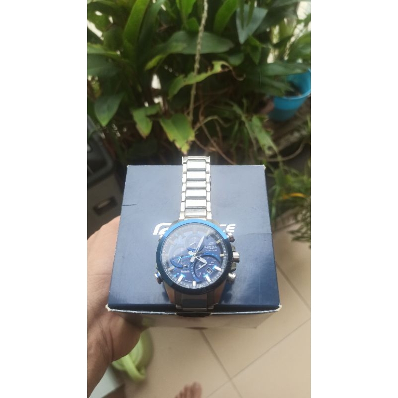 Preloved Casio Edifice EQB-500B-2ADR Bluetooth Watch Second Hand 2nd Bekas
