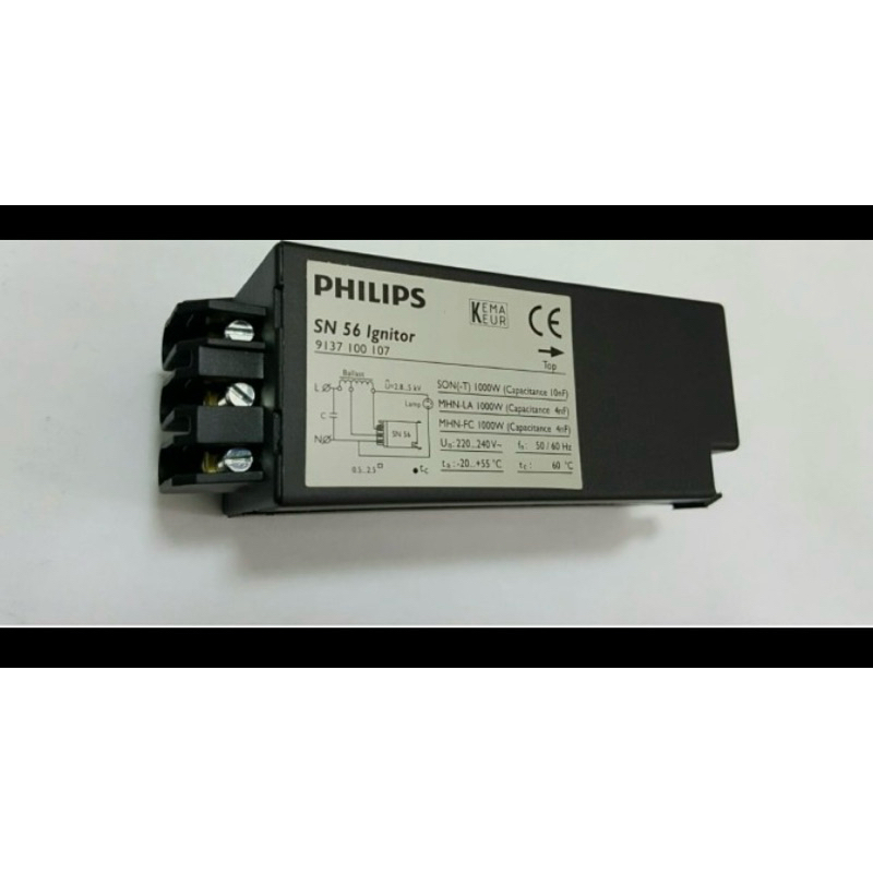 ignitor SN56 Philips untuk SON T