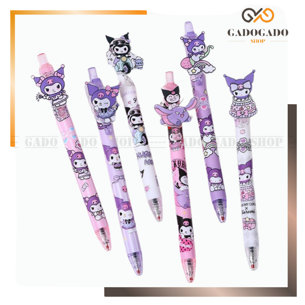 

GGS PULPEN SANRIO MEKANIK 3D KUROMI/CINNAMOROLL/PEN GEL MODEL CETEK KLIK SANRIO/CINNAMOROLL Y3361