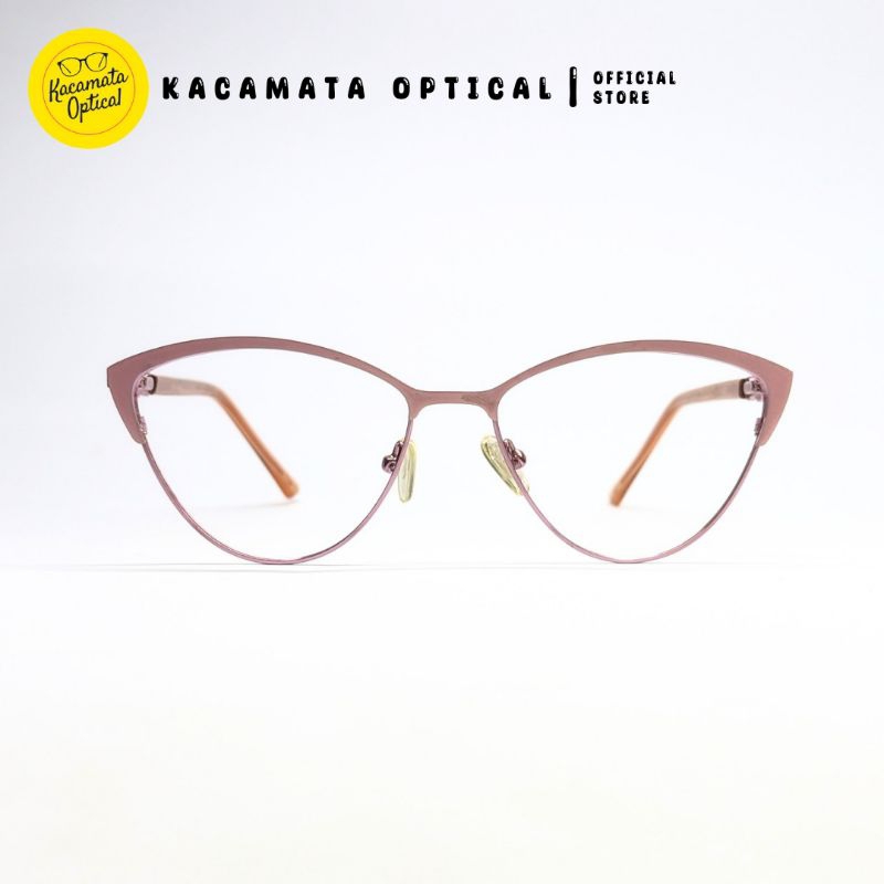 KACAMATA OPTICAL - Frame KMO7542 Cat Eye Pink Besi