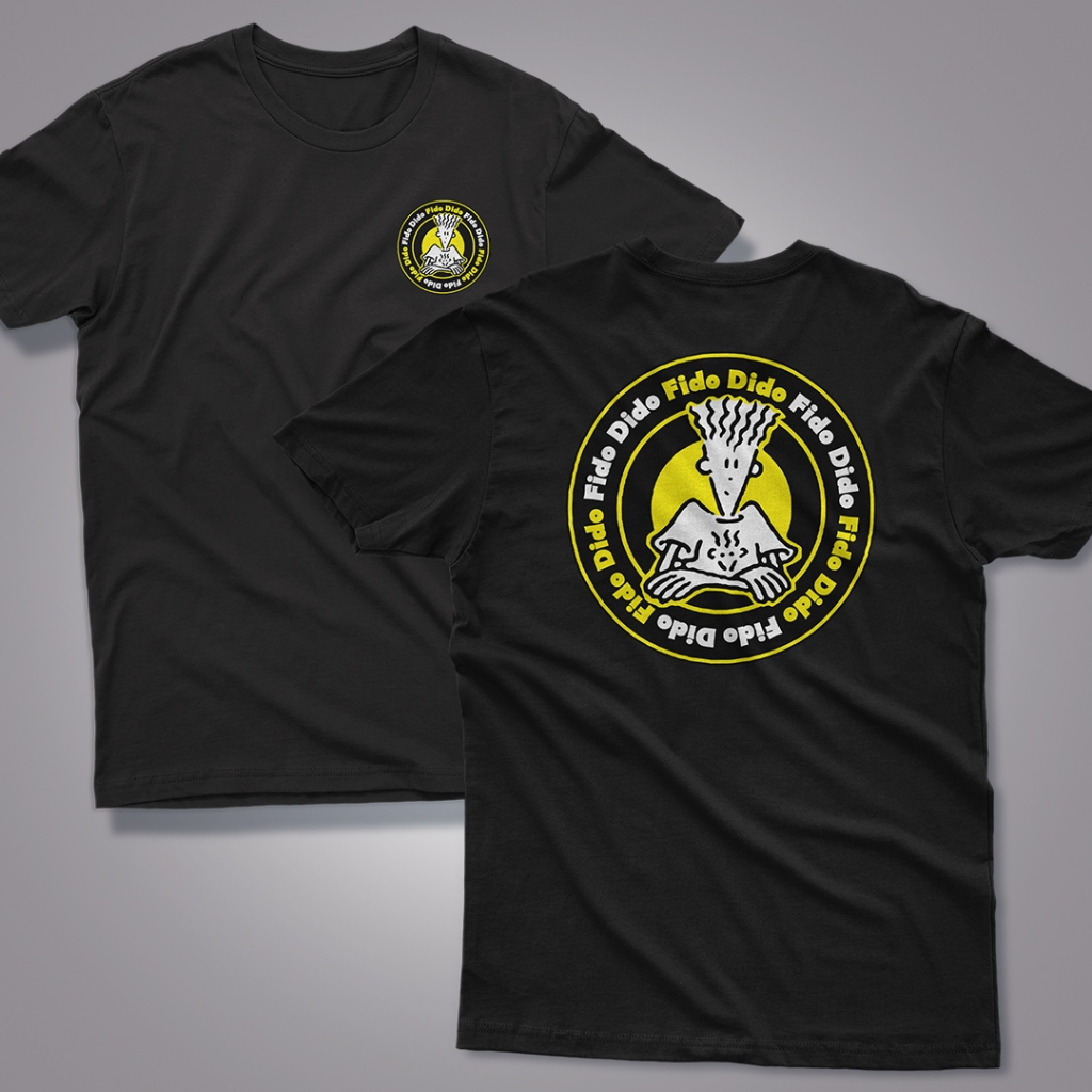 Kaos 90an baju FIDODIDO vintage 90s depan belakang