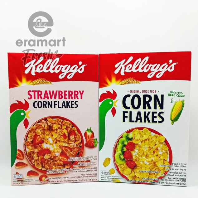 

KELLOGG'S CORN FLAKES & FRUIT STARWBERRY 150GR