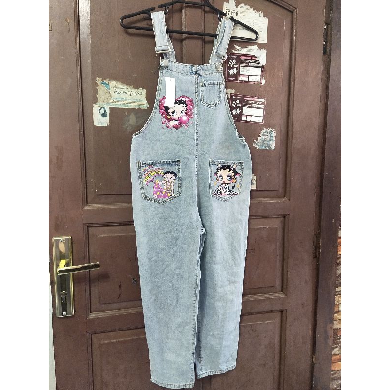 Jumpsuit Karakter Soft Jeans Betty Boop