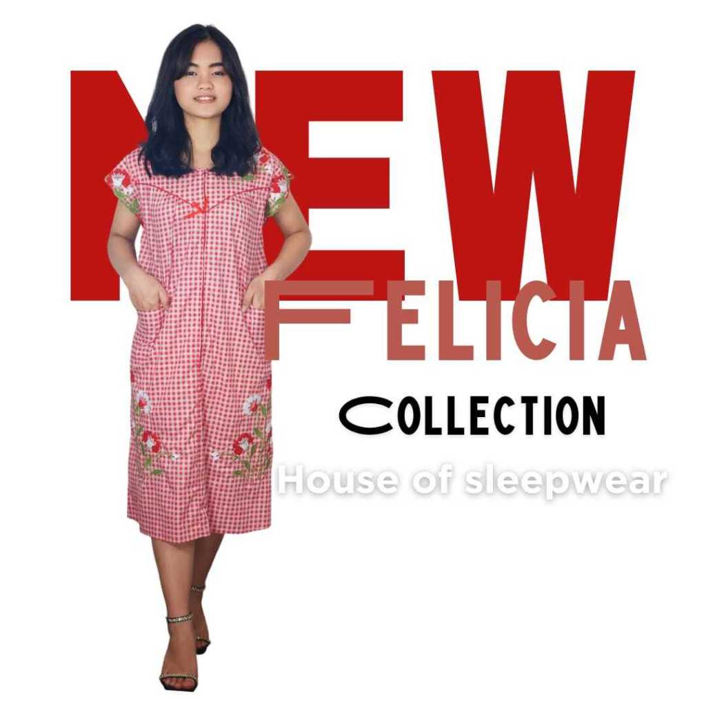 Daster Bordir Tanpa Lengan Khas Malang [Setali Katun Jepang] [ Baju Tidur Oleh Oleh]