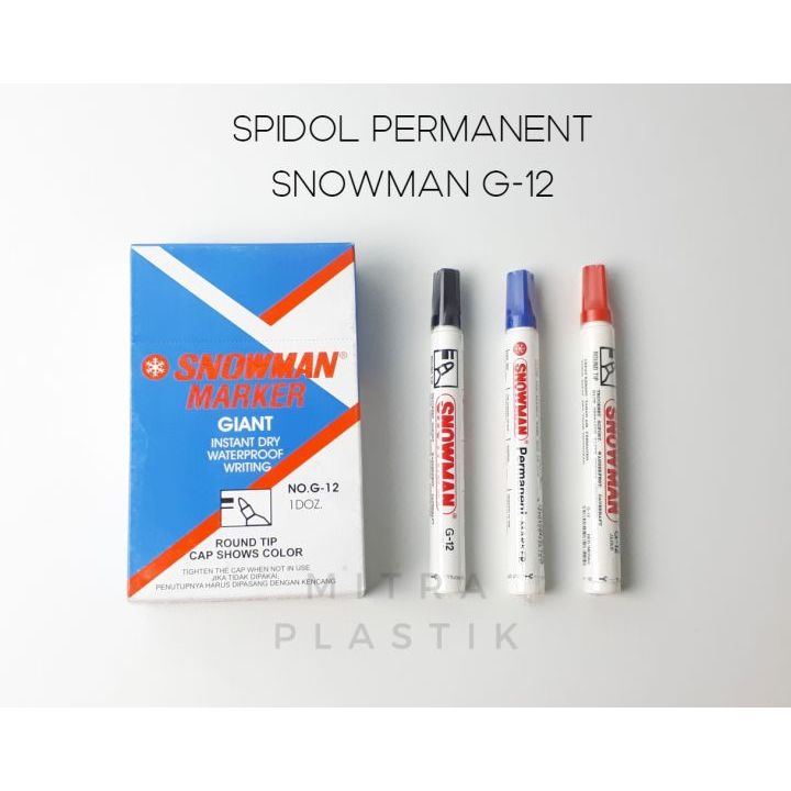 

Spidol Snowman WhiteBoard/Permanent Marker G12/BG12