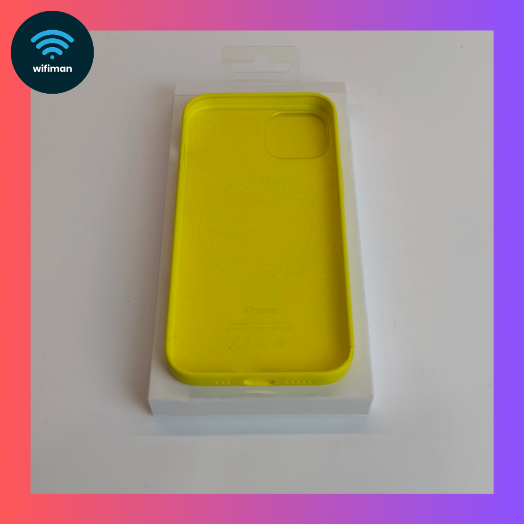 iPhone 13 Magsafe Silicone Case ORIGINAL Yellow - Casing