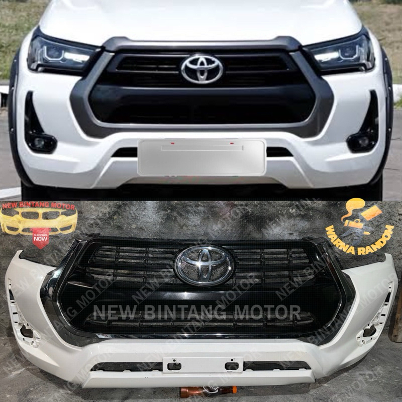 Bumper depan toyota hilux revo rocco facelift 2020 2022 original