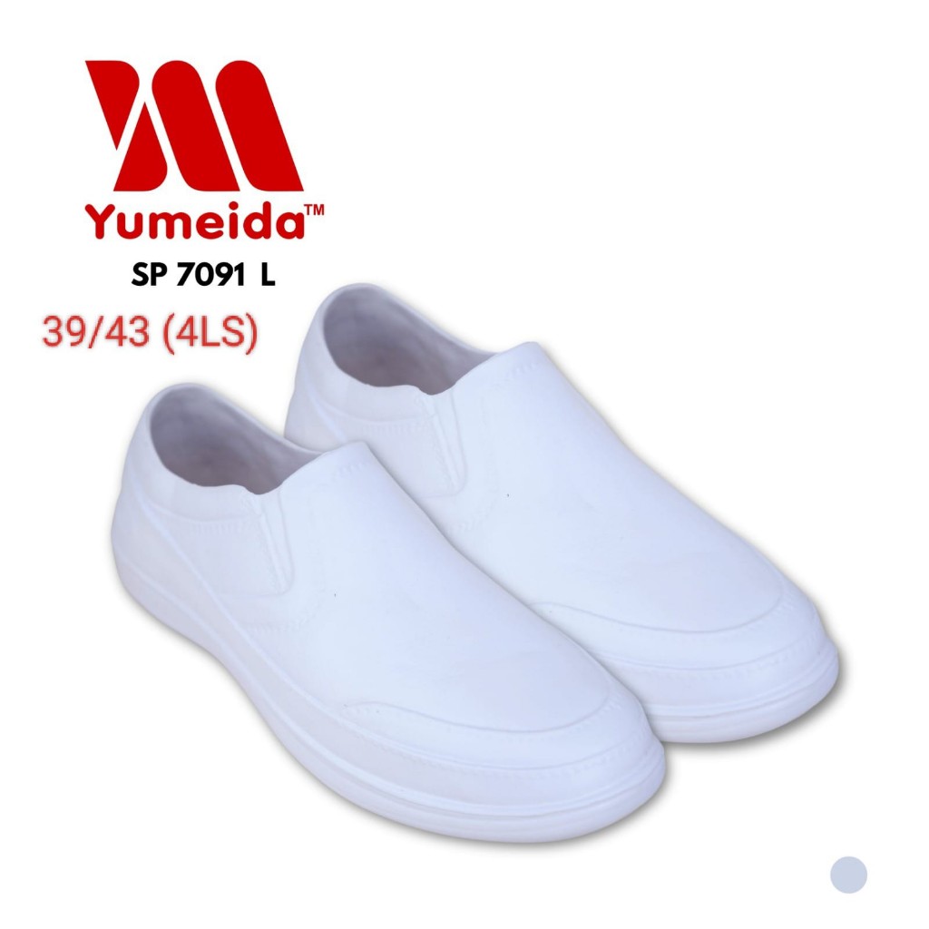 Sepatu Karet Slip On APD Putih Non Medis Yumeida 7091 Murah