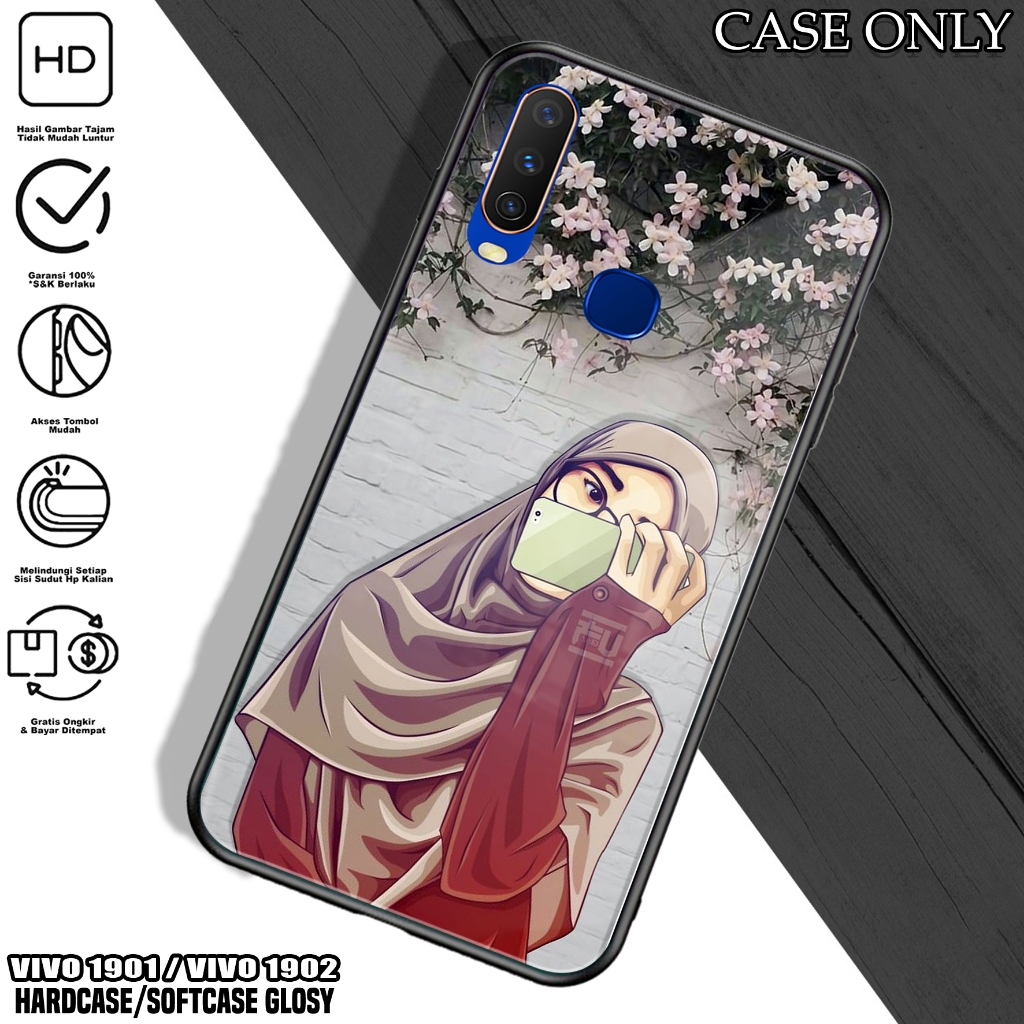 Case VIVO 1901 / 1902 - Casing VIVO 1901 / 1902 [ HIJAB ] Silikon VIVO 1901 / 1902 - Kesing Hp - Cas