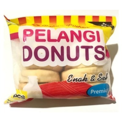 

donat pelangi/makan frozen/frozenfood/donat empuk