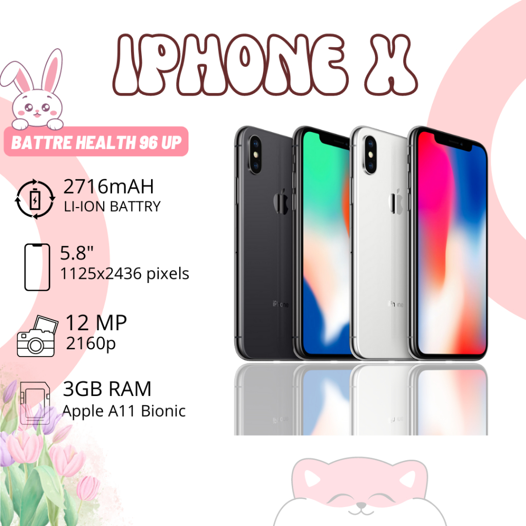 Apple IPHONE  X 64GB/256GB  ORIGINAL MULUS GOOD CONDITIONS FULLSET MULUS SECOND  100%