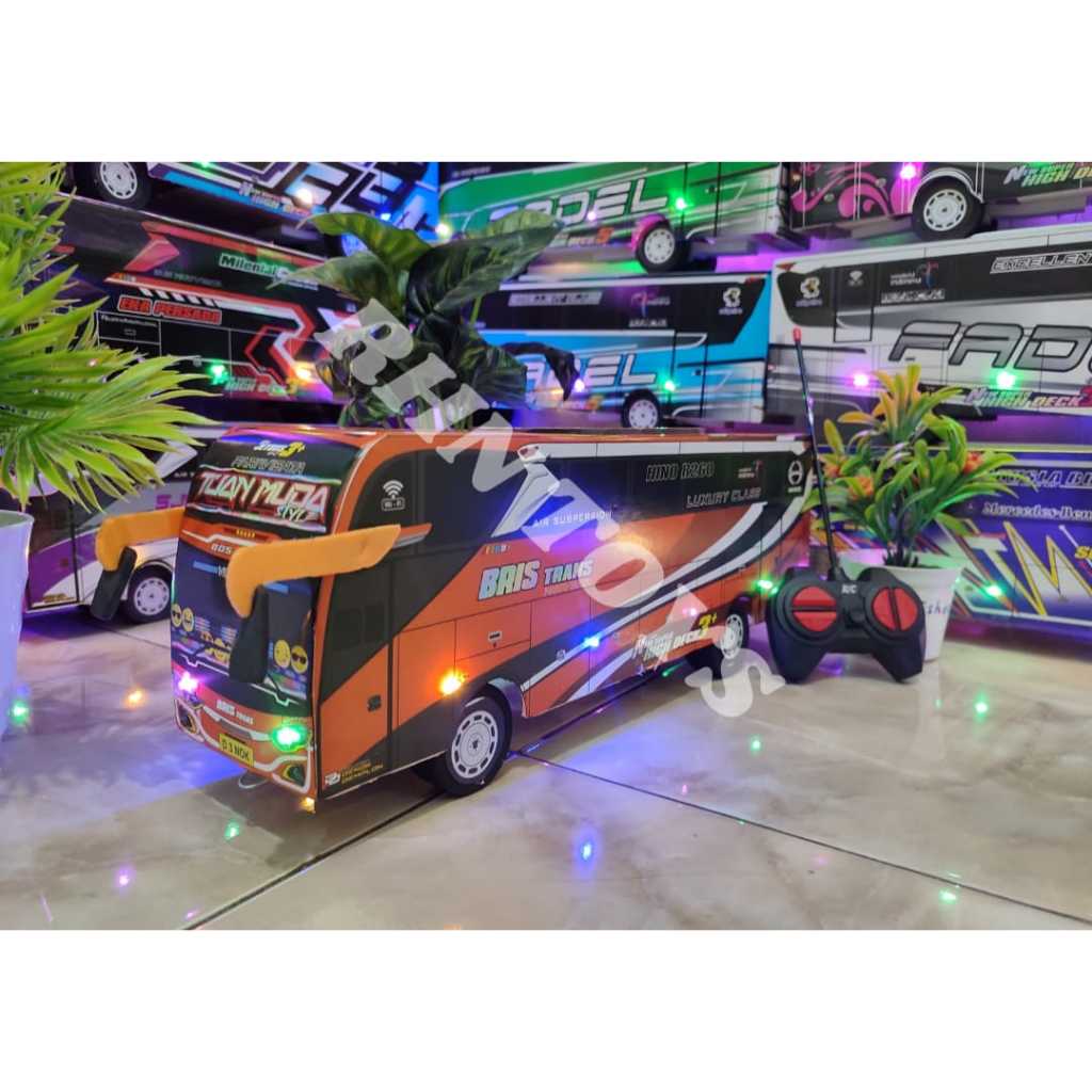 MAINAN BUS TELOLET BASURI REMOT CONTROL TUAN MUDA