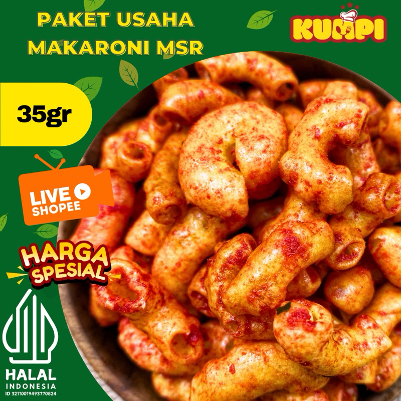 

PAKET USAHA Makaroni DS 35gr isi 50pcs mix rasa- Kumpi Snack