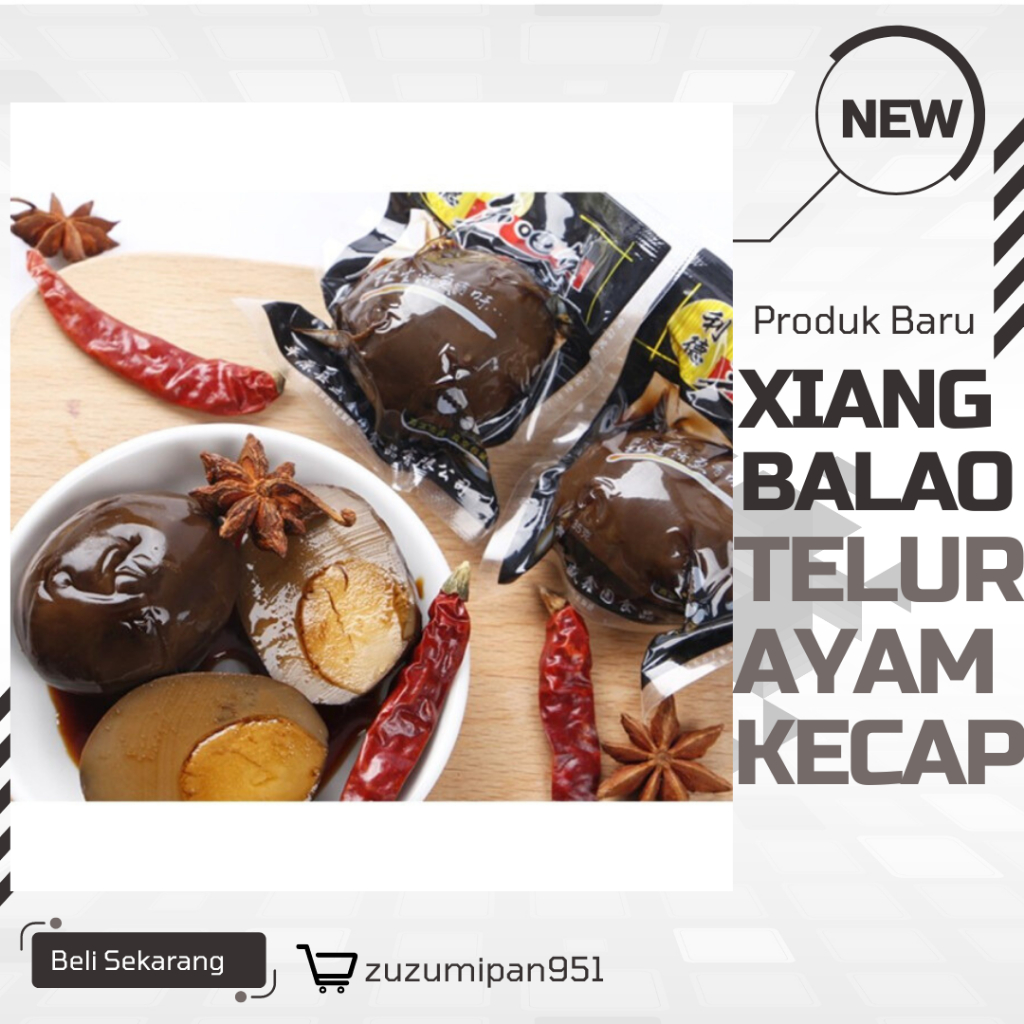 

Telur Ayam Kecap Siap Saji Xiangbalao - Nikmati Setiap Gigitan|Telur ayam kecap