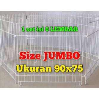KANDANG JUMBO UKURAN 90 KANDANG PAGAR BESAR U/ANJING, KUCING, KURA KURA, KELINCI