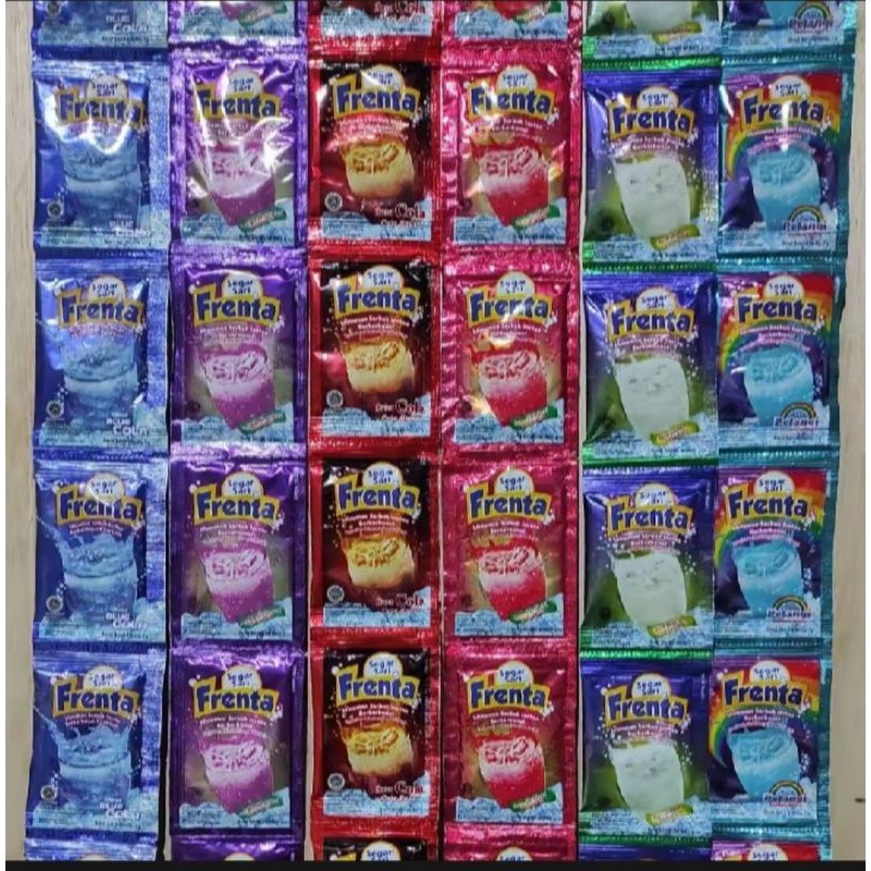 

Minuman frenta 1 Renceng isi 10 sachet
