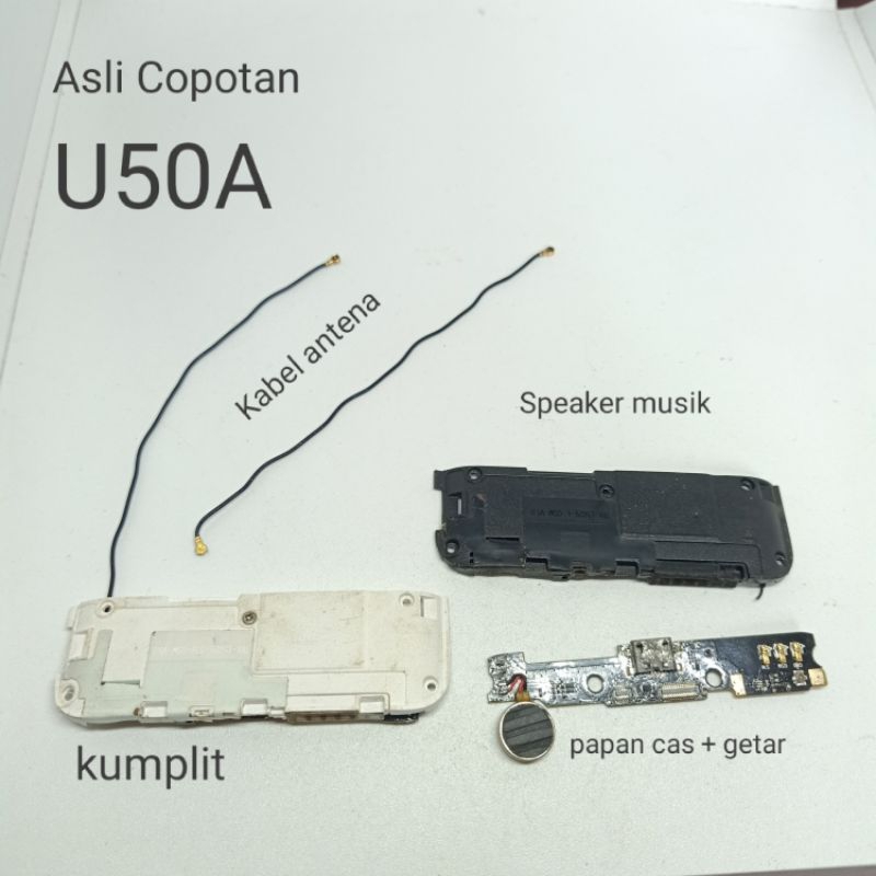 Papan konektor charger plus speaker musik Evercoss U50A / U50A+ Original Copotan