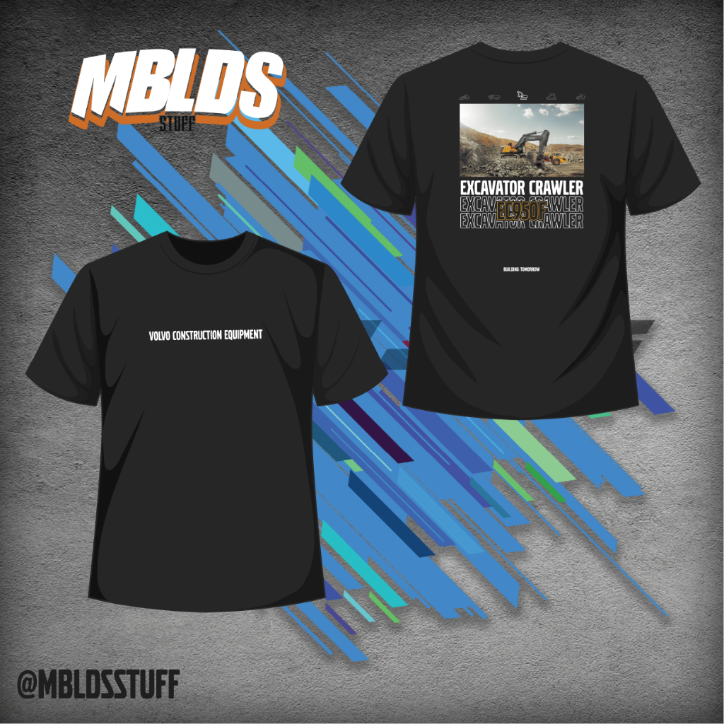Kaos Excavator 950F Volvo, Tshirt Volvo Excavator EC950F