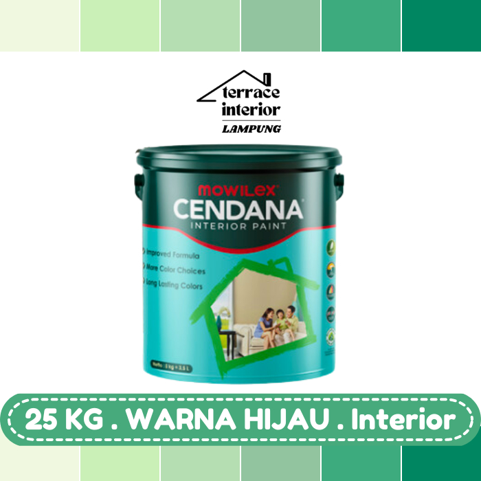 Cat Tembok Mowilex Cendana Interior Warna Hijau 25kg