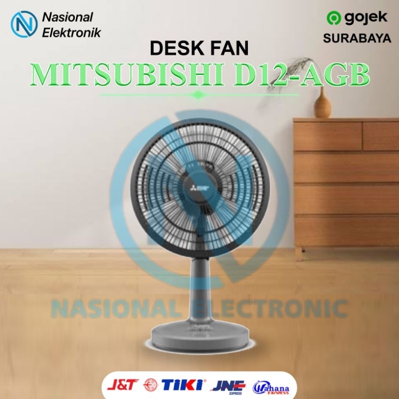 DESK FAN MITSUBISHI 12 INCH/ KIPAS ANGIN MITSUBISHI 12AGB/KIPAS ANGIN DUDUK MITSUBISHI D 12 AGB/KIPA