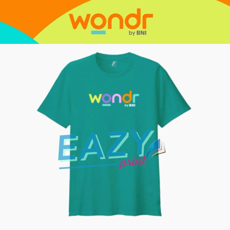 KAOS SERAGAM COLORFUL WONDR BY BNI BAJU TSHIRT STAFF KARYAWAN WONDER BANK NEGARA INDONESIA