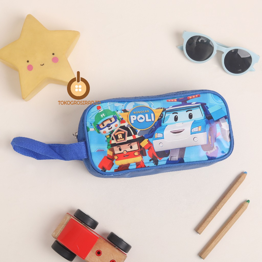 

TOKOGROSIRAN.ID - KOTAK PENSIL ANAK COWOK ROBOCAR PENCIL CASE PREMIUM MURAH