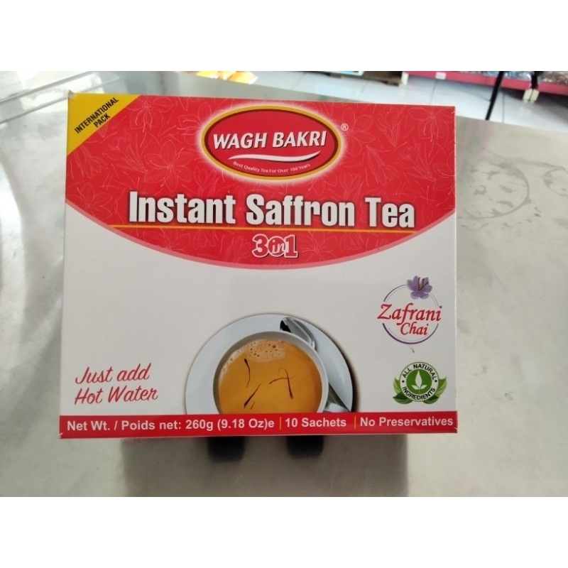 

WAGH BAKRI INSTANT SAFRON TEA/ TEH INSTAN SAFFRON/260 GRAM
